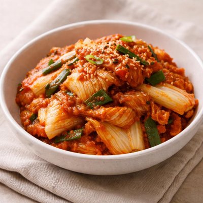 Homemade kimchi