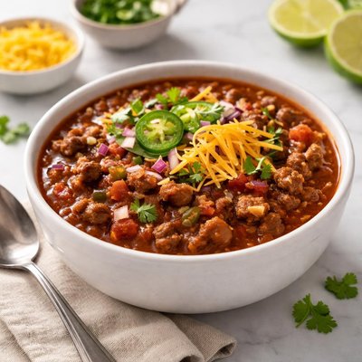 Homemade low-carb chili