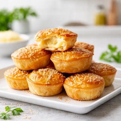 Homemade mini cheese pies