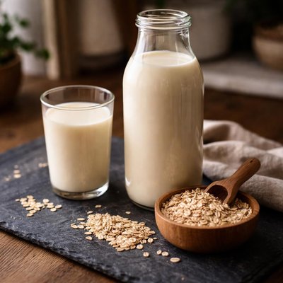 Homemade oat milk