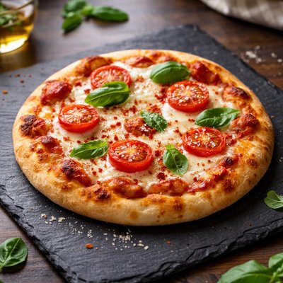 Homemade personal size pizza