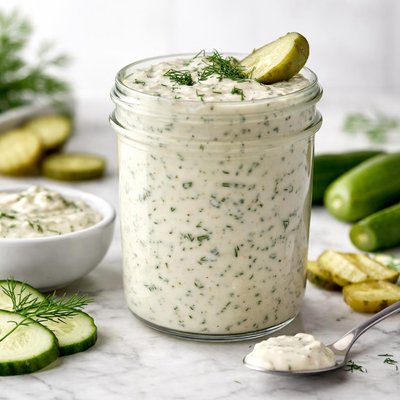 Homemade pickle ranch