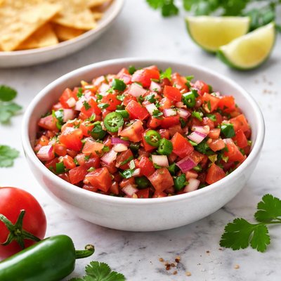 Homemade pico de gallo