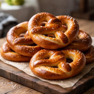 Homemade pretzel