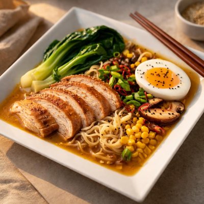 Homemade ramen