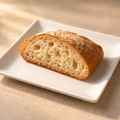 Homemade slice of bread