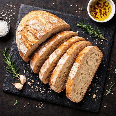 Homemade sliced bread