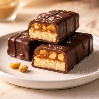 Homemade snicker bar