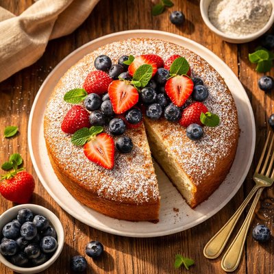 Homemade sugar-free cake