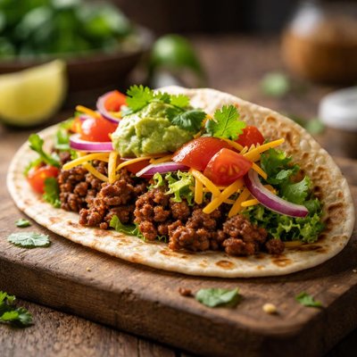 Homemade taco