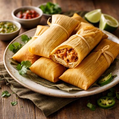 Homemade tamales