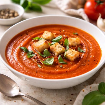 Homemade tomato soup