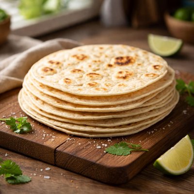 Homemade tortilla shell