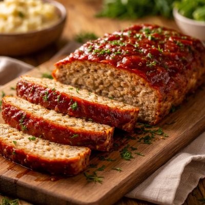 Homemade turkey meatloaf