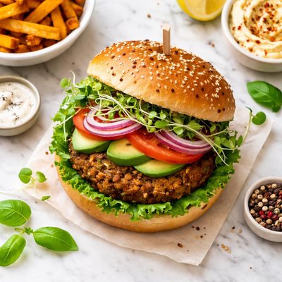 Homemade veggie burguer