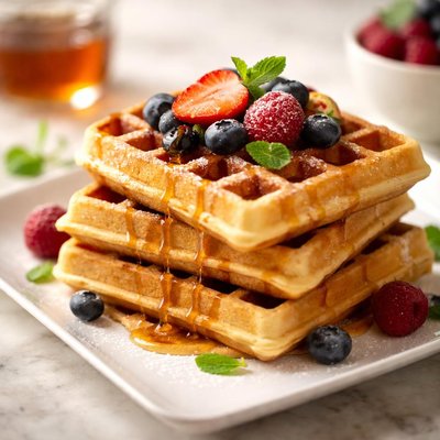 Homemade waffles