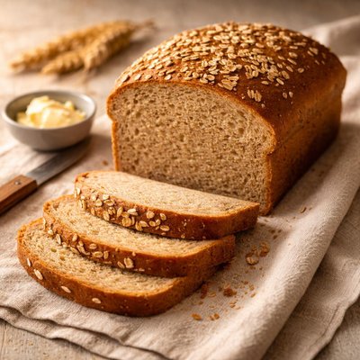 Homemade wheat bread