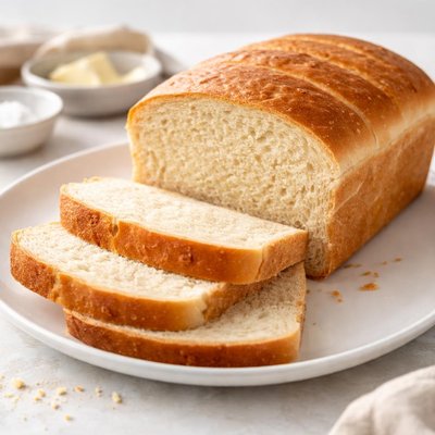 Homemade white bread