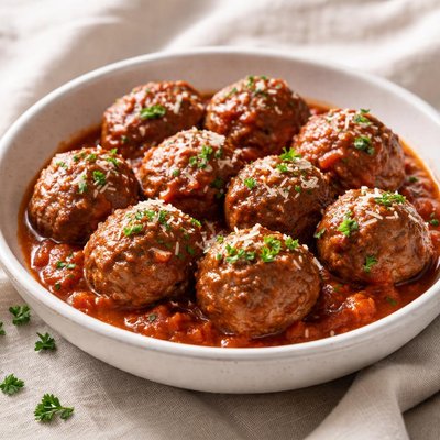 Homemadr beef meatballs