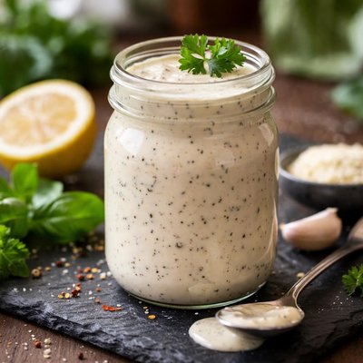 Hone made creamy italian dressing