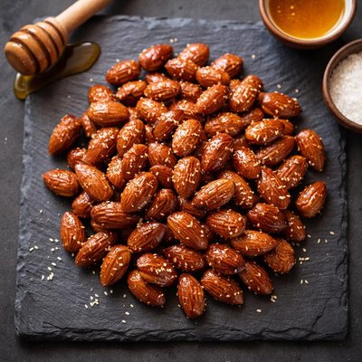 Honey-roasted almonds