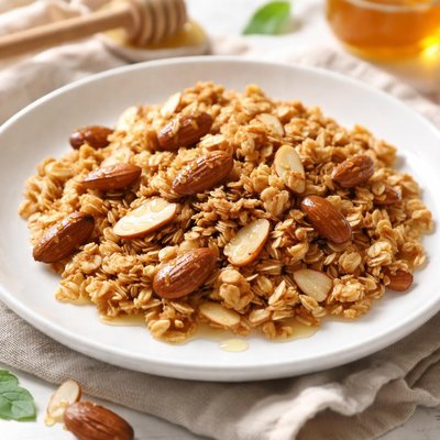 Honey almond granola