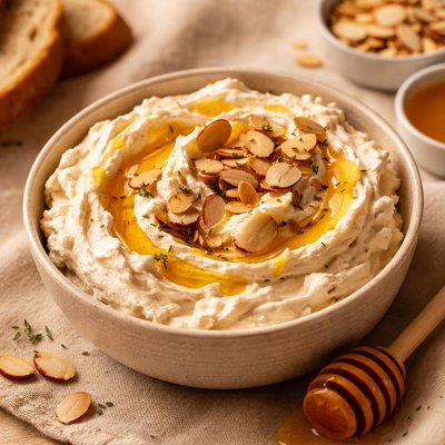 Honey almond whipped cream cheese