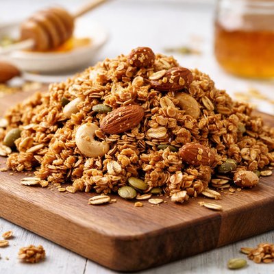 Honey and oat protine granola