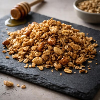 Honey and oat protone granola