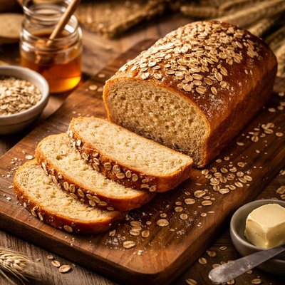 Honey and oats bread