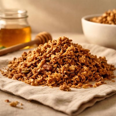 Honey and oats granola