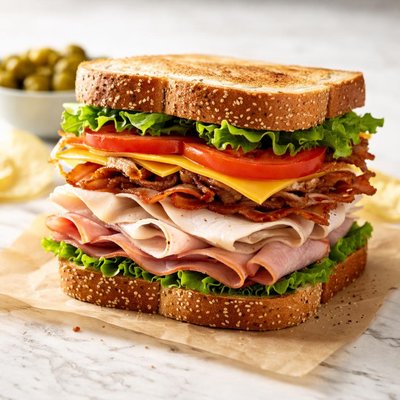 Honey baked tavern club  sandwhich