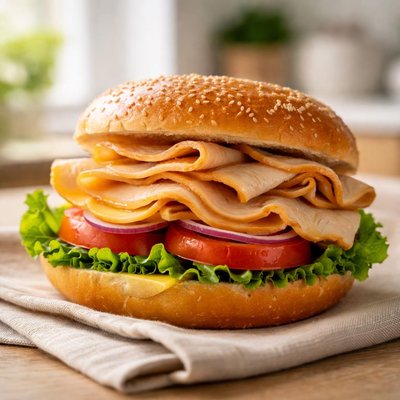 Honey baked turkey sandwich