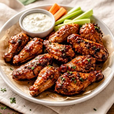 Honey barbecue wings