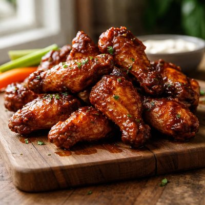 Honey barbeque wings