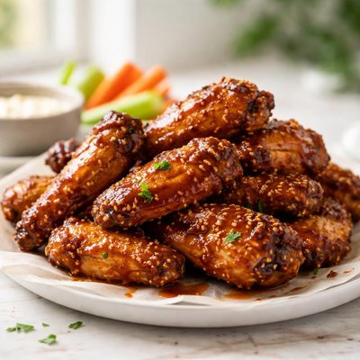 Honey bbq chicken wings