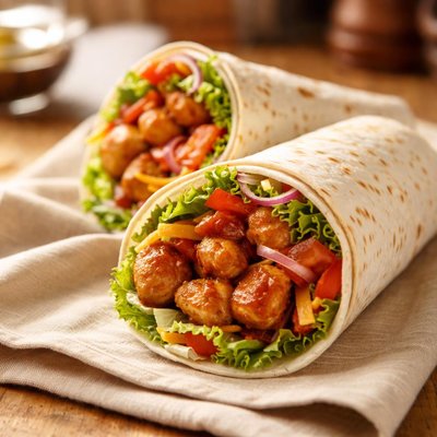 Honey bbq tortilla wrap