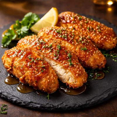Honey chicken cutlet