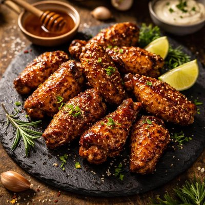 Honey chicken wings
