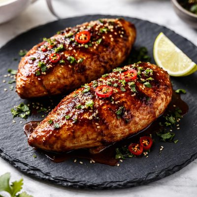 Honey chipotle glazed chicken breast