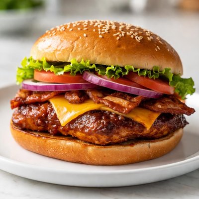 Honey chipotle glazed chicken sandwich