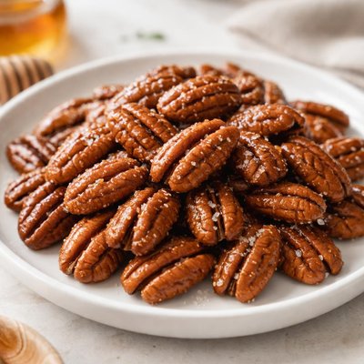 Honey coated pecans