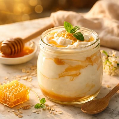 Honey cream yoghurt