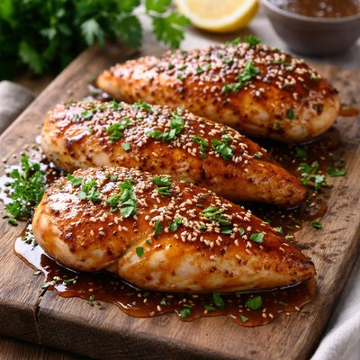Honey garlic chicken breast