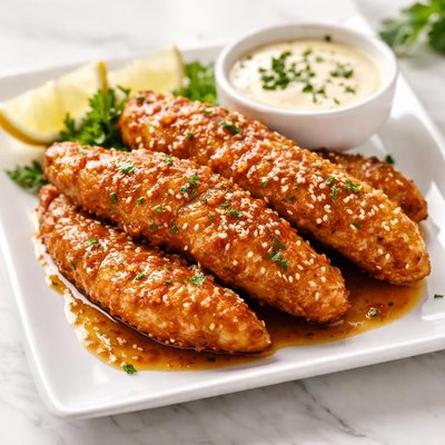 Honey garlic chicken tenders