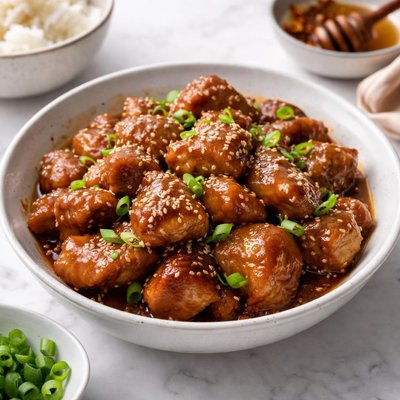 Honey garlic pork