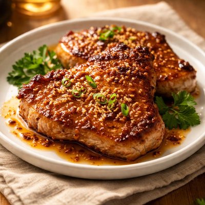 Honey garlic porkchop