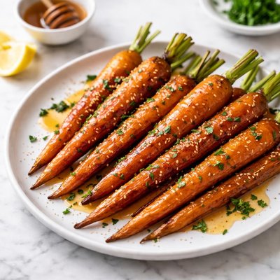 Honey glazed carrot