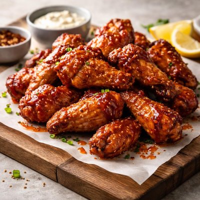 Honey hot wings