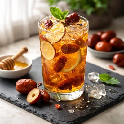 Honey jujube ice drink